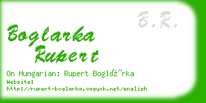 boglarka rupert business card